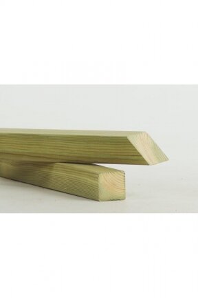 Kalibruota impregnuota džiovinta mediena 45x45x6000 žalia spalva, vakuuminiu būdu